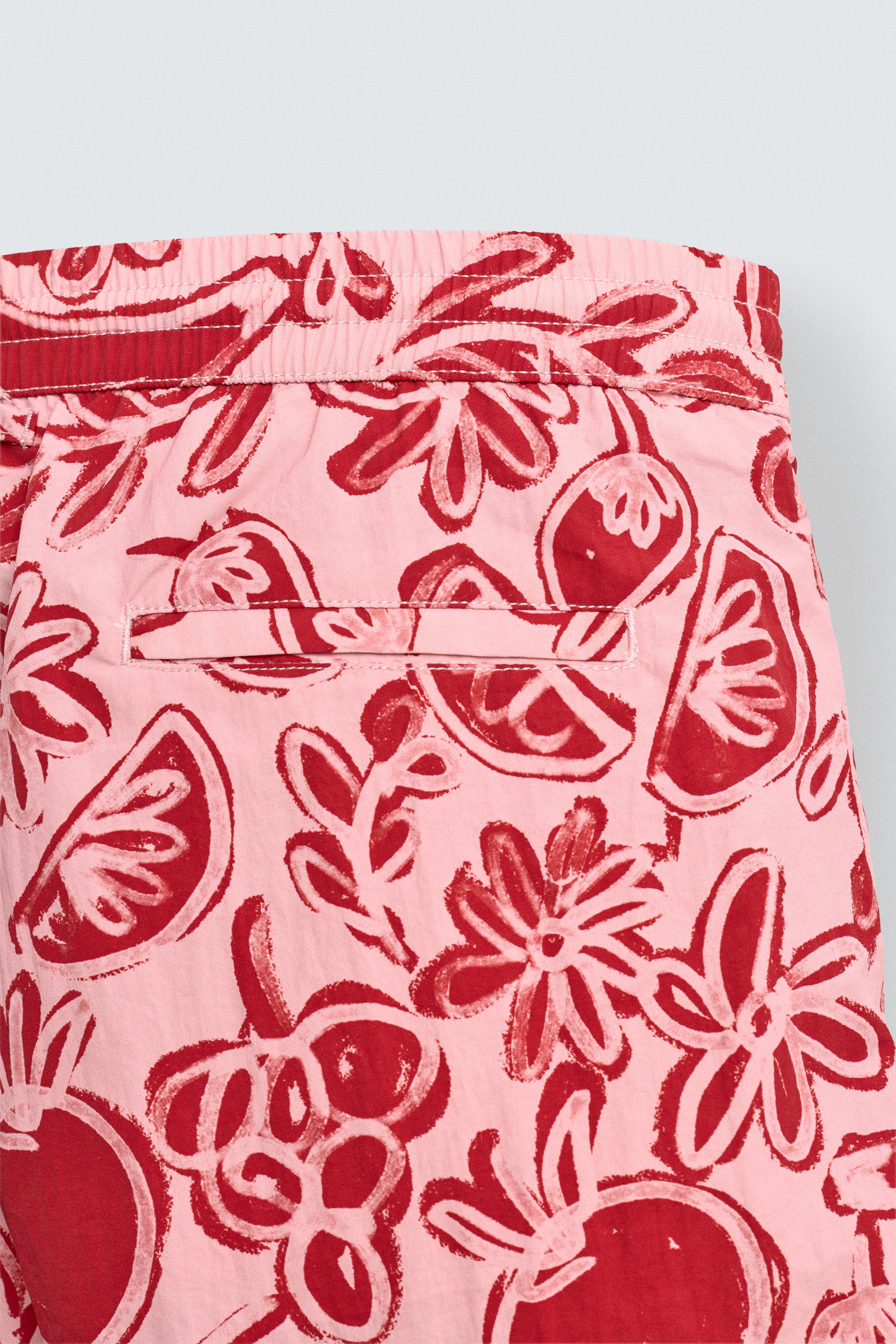 MAILLOT DE BAIN MI-LONG À IMPRIMÉ FRUITS